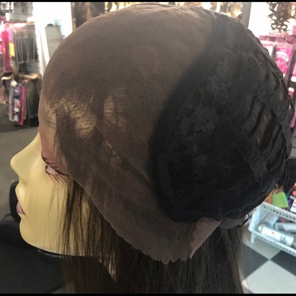 Brown 6X6 Wig wear up in a Ponytail Swisslace Wig main image 6
